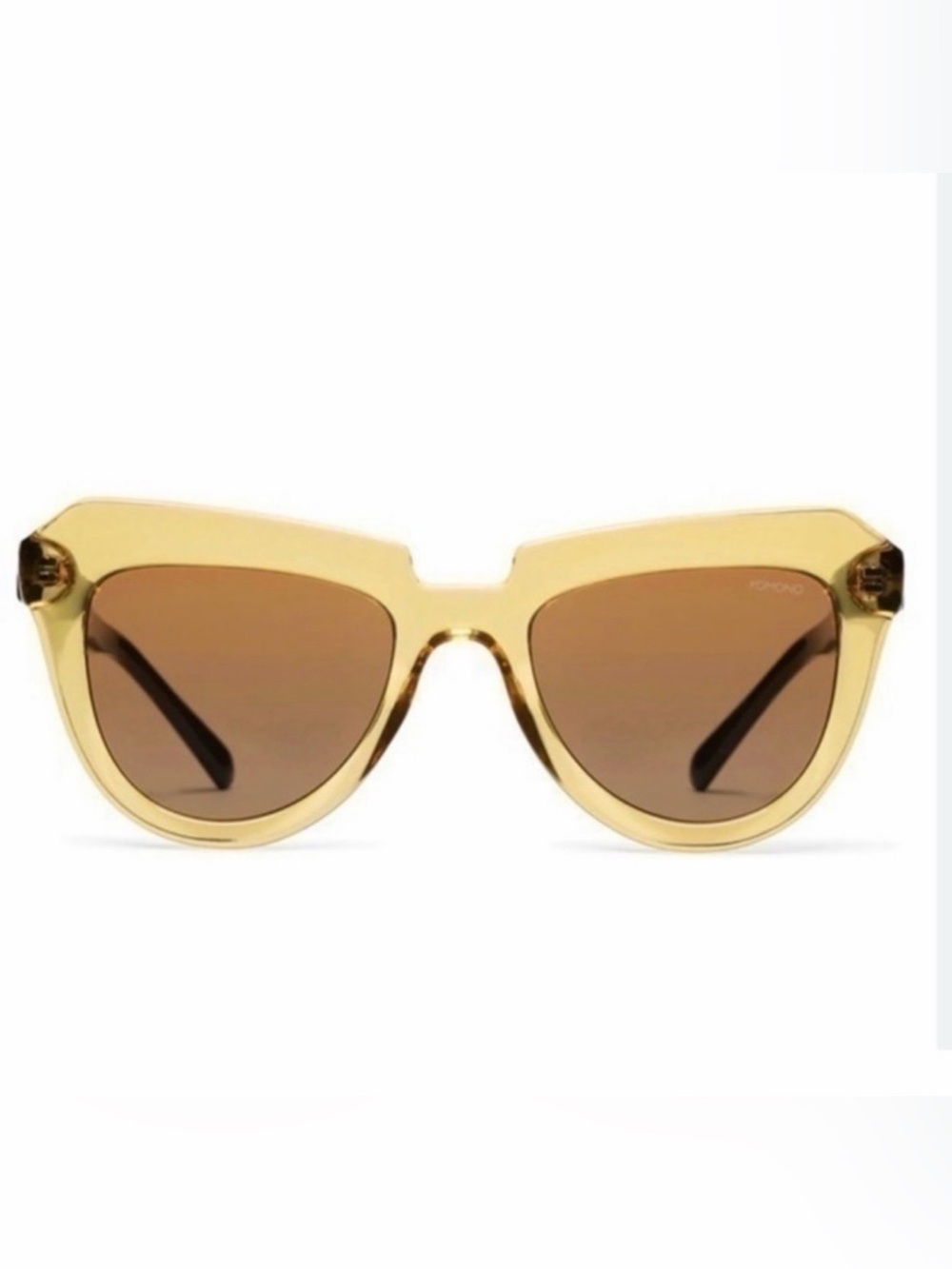 KOMONO sunglasses Gold Frame Brown Lens Women's NEW cateye
